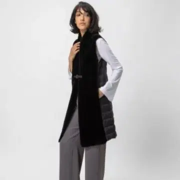 새상품급 DSC 덥스타 SOV 무스탕 다운 롱 베스트 베스트