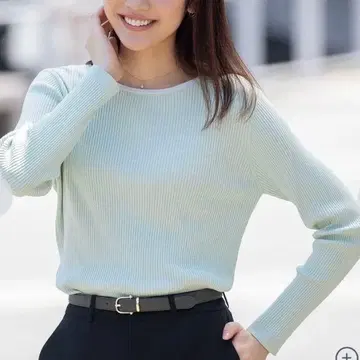 미개봉 새상품 AOKI 민트 그린 리브 니트 스웨터 M