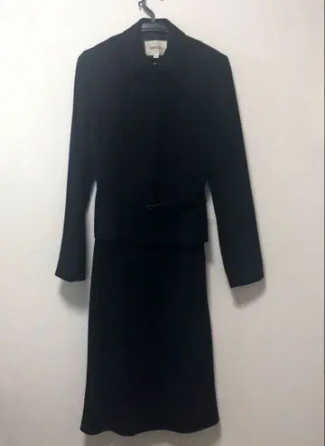 KLEIN D'OEIL 블랙 포멀 원피스/자켓 셋업 38