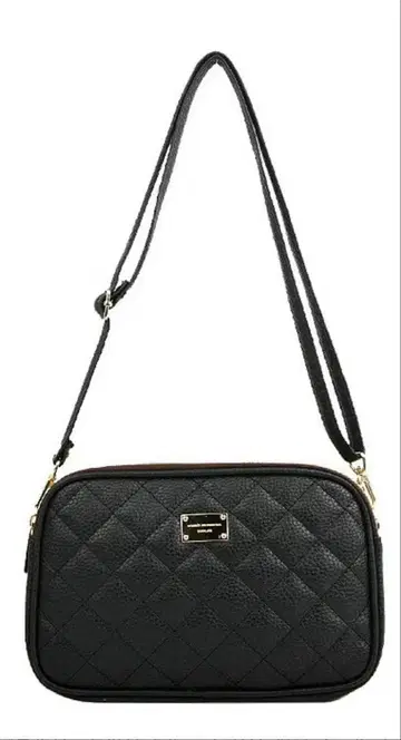 블랙 퀼팅 숄더백