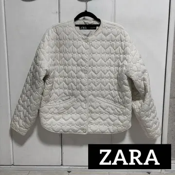ZARA 화이트 퀼팅 자켓 XS