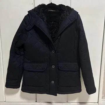 매킨토시 스코틀랜드 퀼팅 자켓 36 네이비 보아 안감