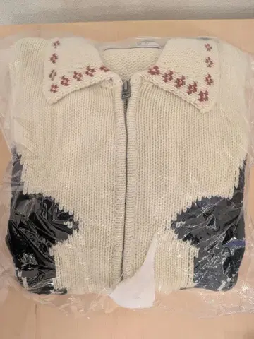 GU 록 풀 집업 니트 자켓 토끼