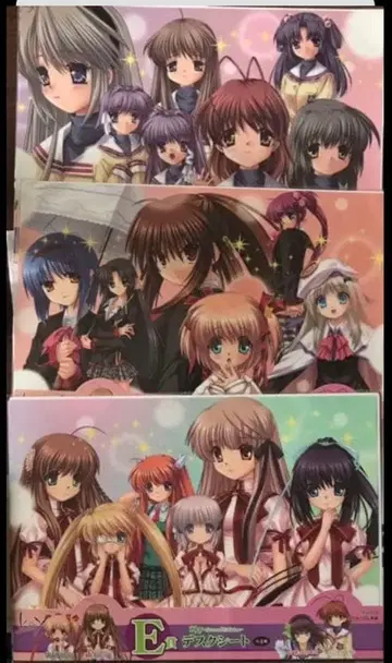 다이토 복권 KEY E상 데스크 시트 3종 세트 미개봉품