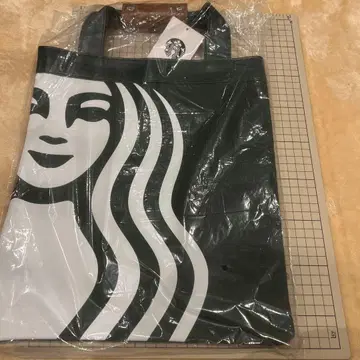 STARBUCKS 토트백 다크 그린