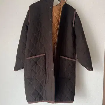 새상품급 ARMEN 아멘 코트 아우터 퀼팅 리버서블