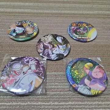 드래곤볼 캔뱃지 5개 세트