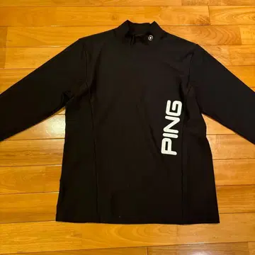 핑 PING 남성용 골프 모크넥 셔츠 두꺼운 원단 블랙 LL