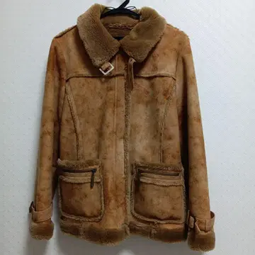 무스탕 코트 자켓 베이지 브라운 계열 Fontana Grnde