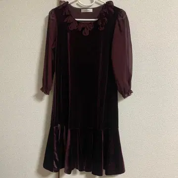 GALLERY VISCONTI 버건디 원피스