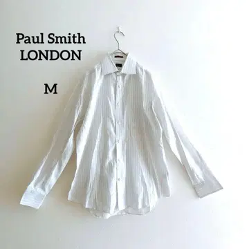 폴스미스 LONDON 스트라이프 셔츠 M 남성용 화이트 계열