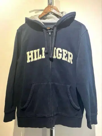 TOMMY HILFIGER 지퍼 후드티 네이비 XL