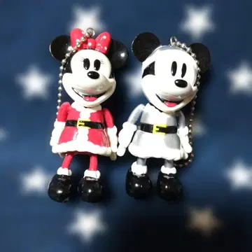 [ 새상품 ] 손발이 움직이는 미키 미니 산타 스트랩