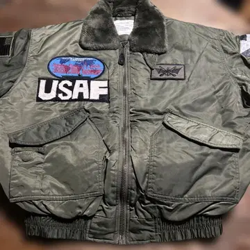 MILITARY USAF AIRB-15D 플라이트 자켓 그린 XL 사이즈