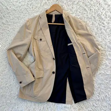 그린 레이블 릴랙싱 테일러드 자켓 베이지 면