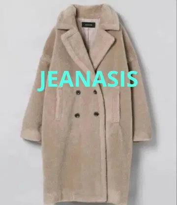 테디베어 코트 JEANASIS 보아 체스터 롱 코트 루즈핏