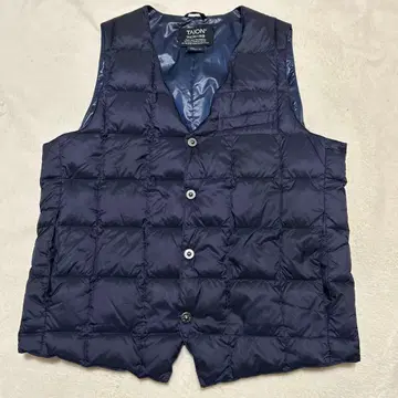 TAION 네이비 블루 다운 베스트 M