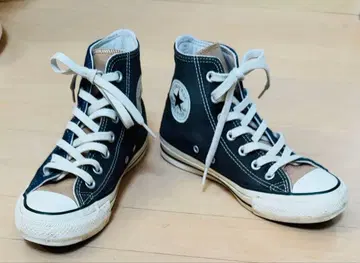 CONVERSE 하이컷 스니커즈 네이비/베이지
