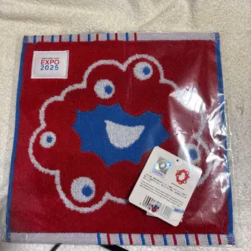 EXPO 2025 타월 빨간색 그레이
