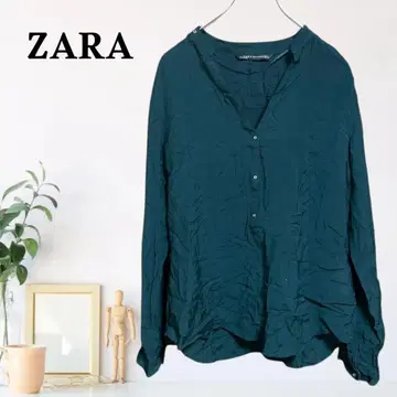 zB926 [ L ] ZARA 셔츠 이지케어 드롭 숄더