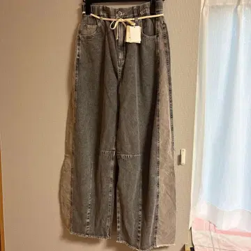 택 포함 미사용 니코앤드 데님 팬츠 L 사이즈