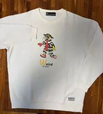 SABATTO Weird 맨투맨 100% 코튼