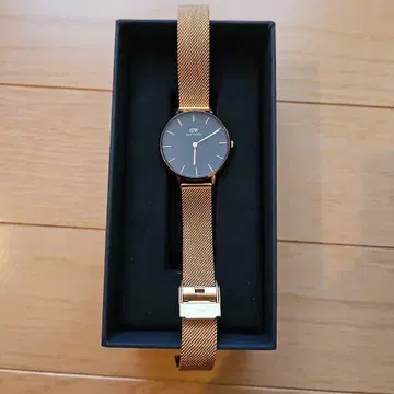 DW 골드 메쉬 벨트 시계