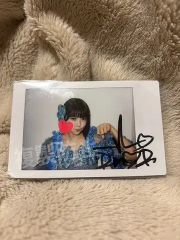 CANDYTUNE 후쿠야마 리노 사인 폴라로이드