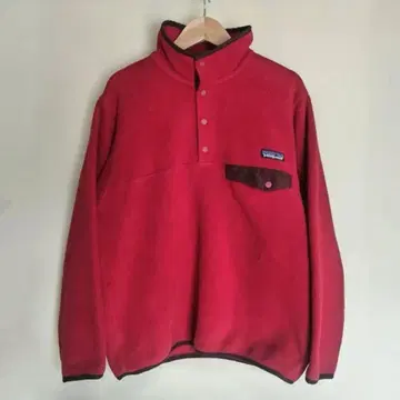 [ XS ] patagonia 남성용 신틸라 스냅T 풀오버 빨간색
