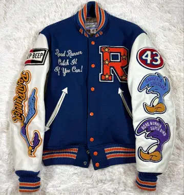 WHITESVILLE Road Runner 바시티 자켓 40 풀 데코