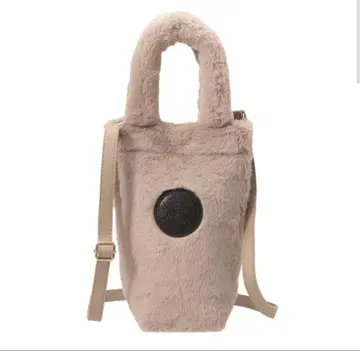 Starbucks 베이지 퍼 숄더백