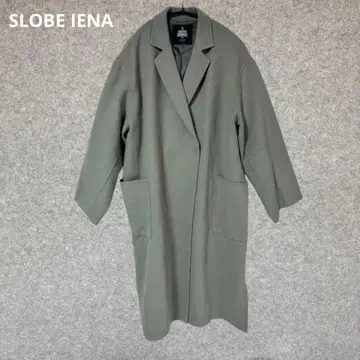 SLOBE IENA 올리브 그린 체스터 코트