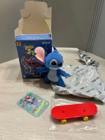TOPTOY Hello 스티치 스케이트보드 피규어