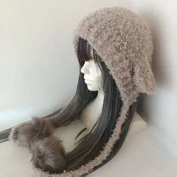 양 보닛 핸드메이드 그런지 y2k 비니 고양이 귀 니트 모자 손뜨개질
