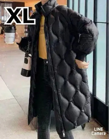 미들 기장 코트 아우터 점퍼 블랙