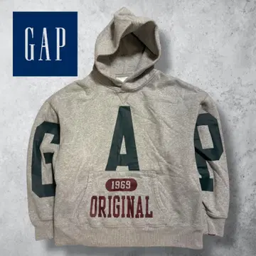 [ 선착순 ] GAP 그레이 후드티 후드 부착 M 사이즈