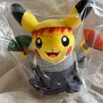 응원 피카츄 봉제 인형 포켓몬 센터 필승