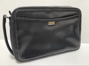 DAKS 닥스 블랙 가죽 세컨드 백