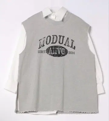 ameri 셔츠&베스트 세트 그레이