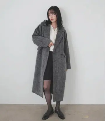 [ 새상품급 ] LIAN 샤기 더블 롱 코트