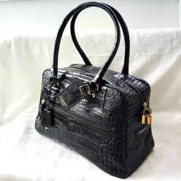 레어! J&M Davidson VIVI 악어 엠보싱 보스턴 백