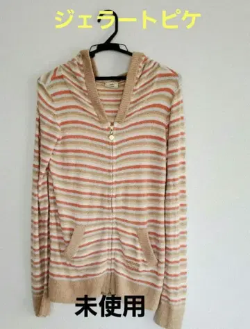 [ 미사용 ] 젤라또피케 보더 후드티 긴팔 여성용