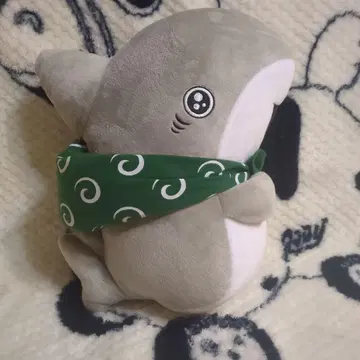 외출용 작은 상어 상어 봉제 인형 보자기 약 30cm