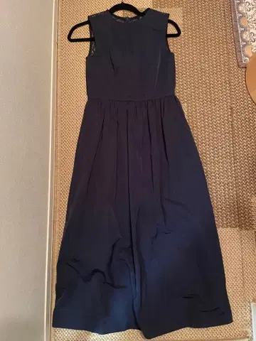 Karen 네이비 맥시 드레스 레이스 탑/36