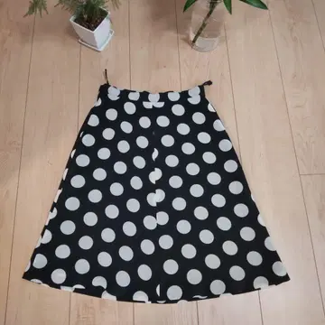 새상품급 도트 스커트 쇼와 레트로