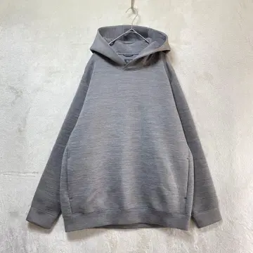 유니클로/후드티/XL/풀오버 드라이 스트레치 그레이
