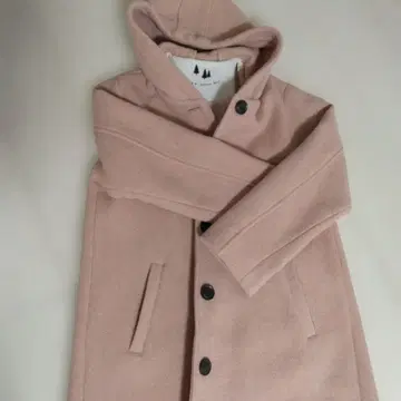 Samansa Mos2 후드 부착 핑크 롱 코트