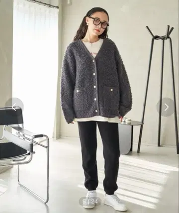 FREAK'S STORE 프리크스토어 리브 니트 조거 팬츠