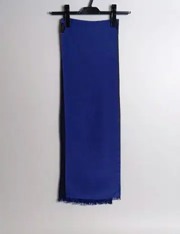 FAIRFAX 페어팩스 실크 100% 스톨 파란색 다크 네이비 일본제