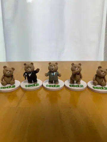 테드2 피규어 5체 세트